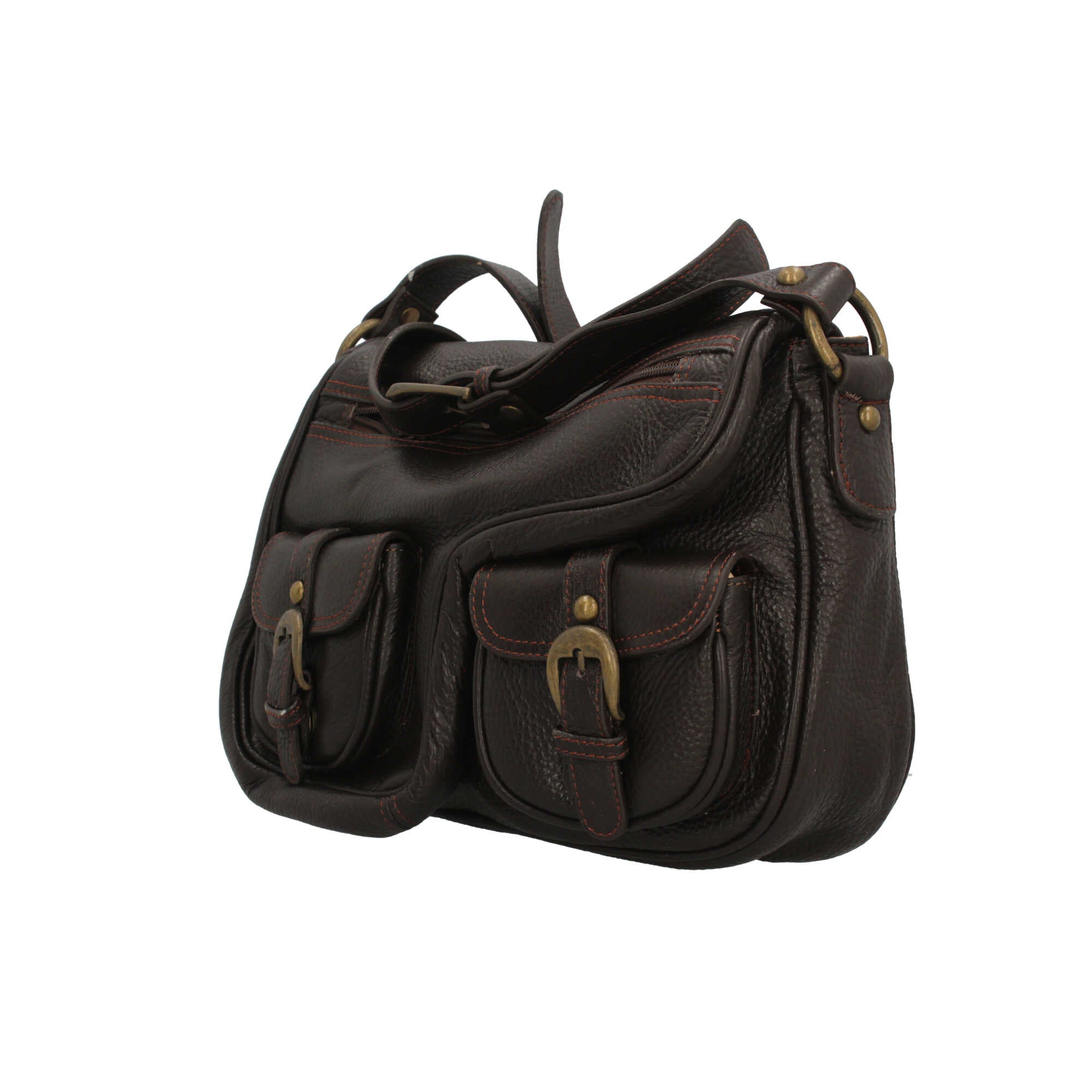 Borsa a spalla il Giglio Marrone TU | Giò Fashion