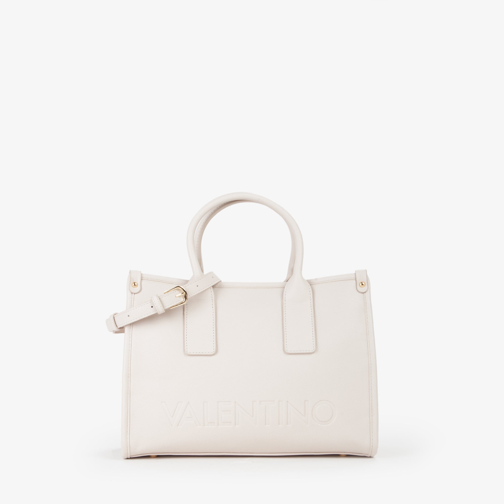 Valentino borsa a mano donna con tracolla logata ECRU TU | Giò Fashion