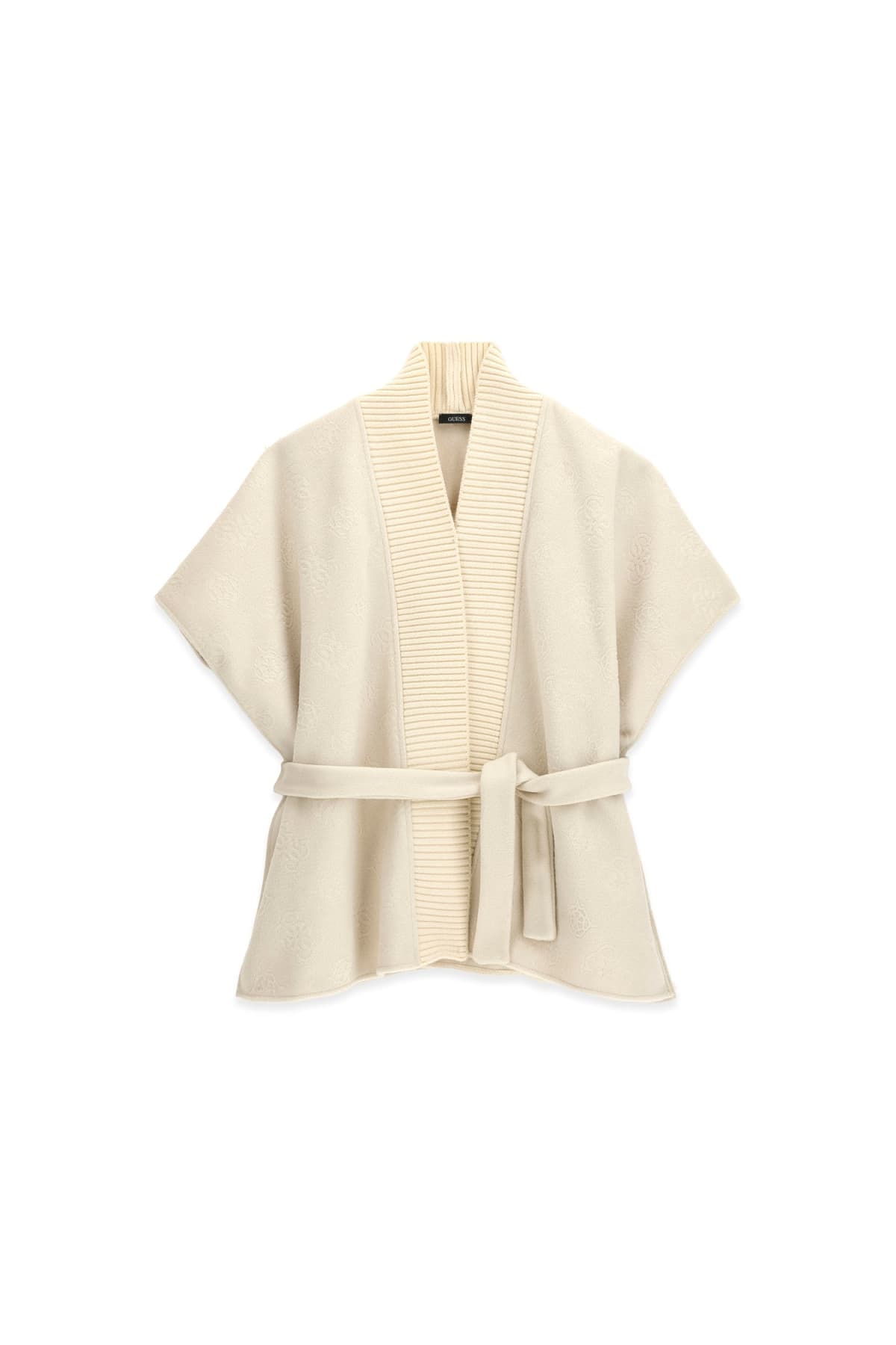 Guess Poncho Donna in Maglia con Cintura