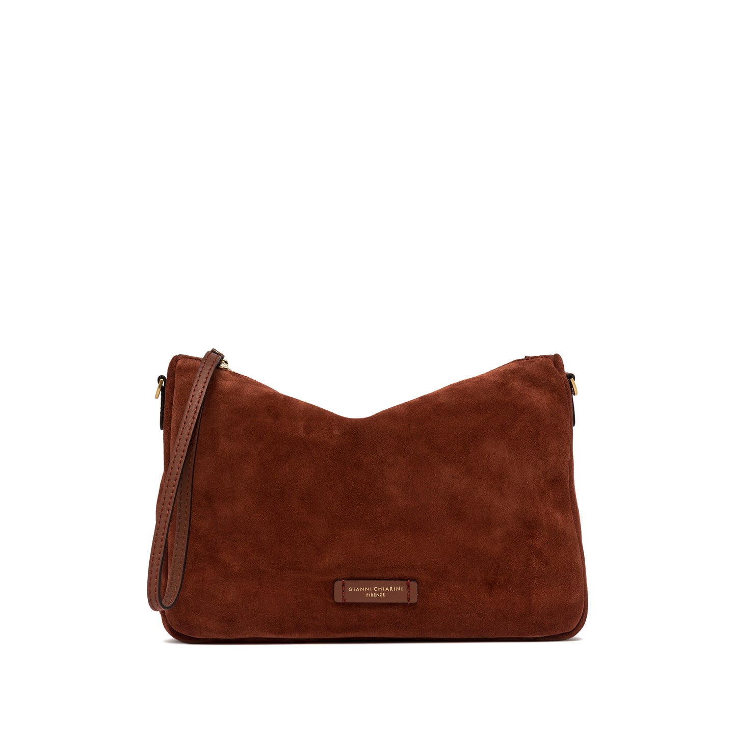 Gianni Chiarini Nora Pouch borsa in pelle scamosciata con tracolla removibile COCCIO TU | Giò Fashion
