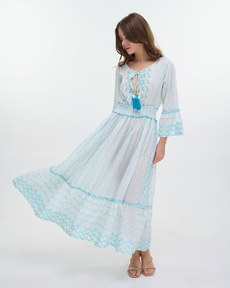 Ble Resort Collection Abito Lungo a Maniche 3/4