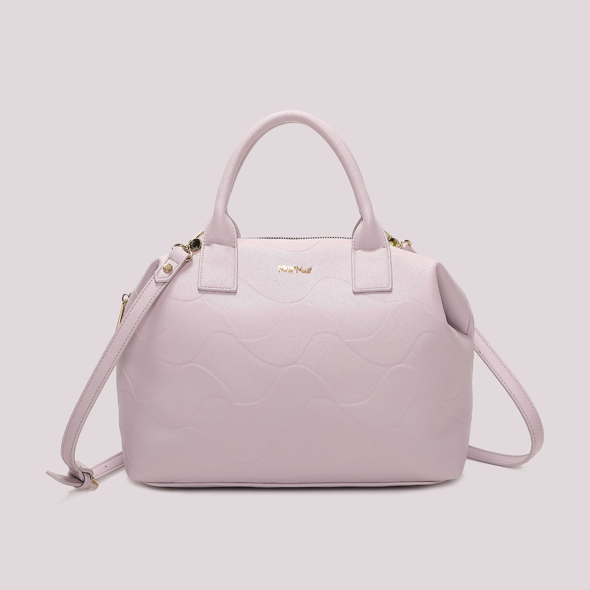 Borsa a mano donna Mimi Mua con tracolla e motivo trapuntato stile elegante Lilla TU | Giò Fashion