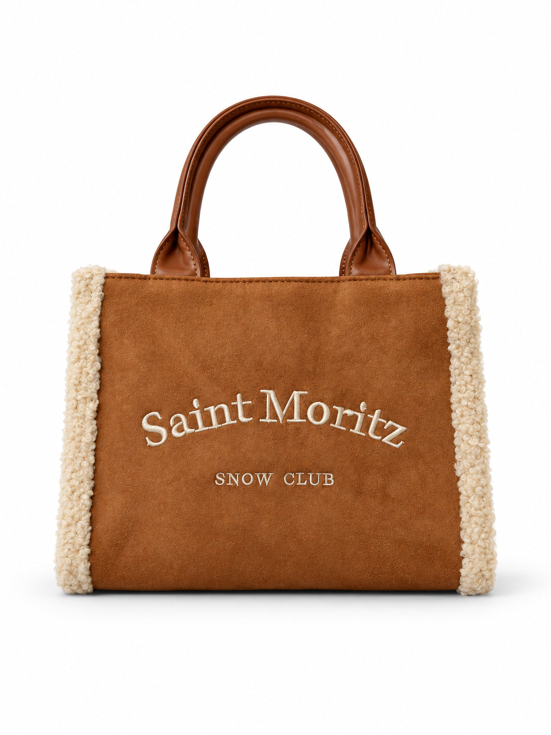 Borsa a Mano Kuvé Saint Moritz Snow Club con Dettagli Teddy