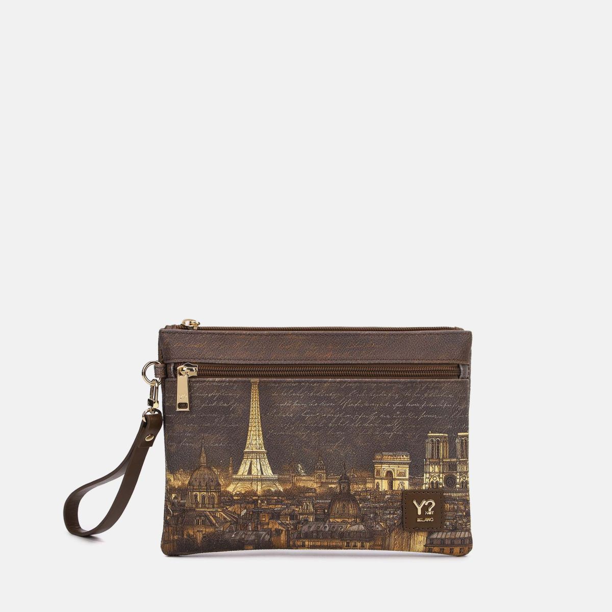 Ynot? Yes Bag Pochette Donna Piccola in Ecopelle con Zip