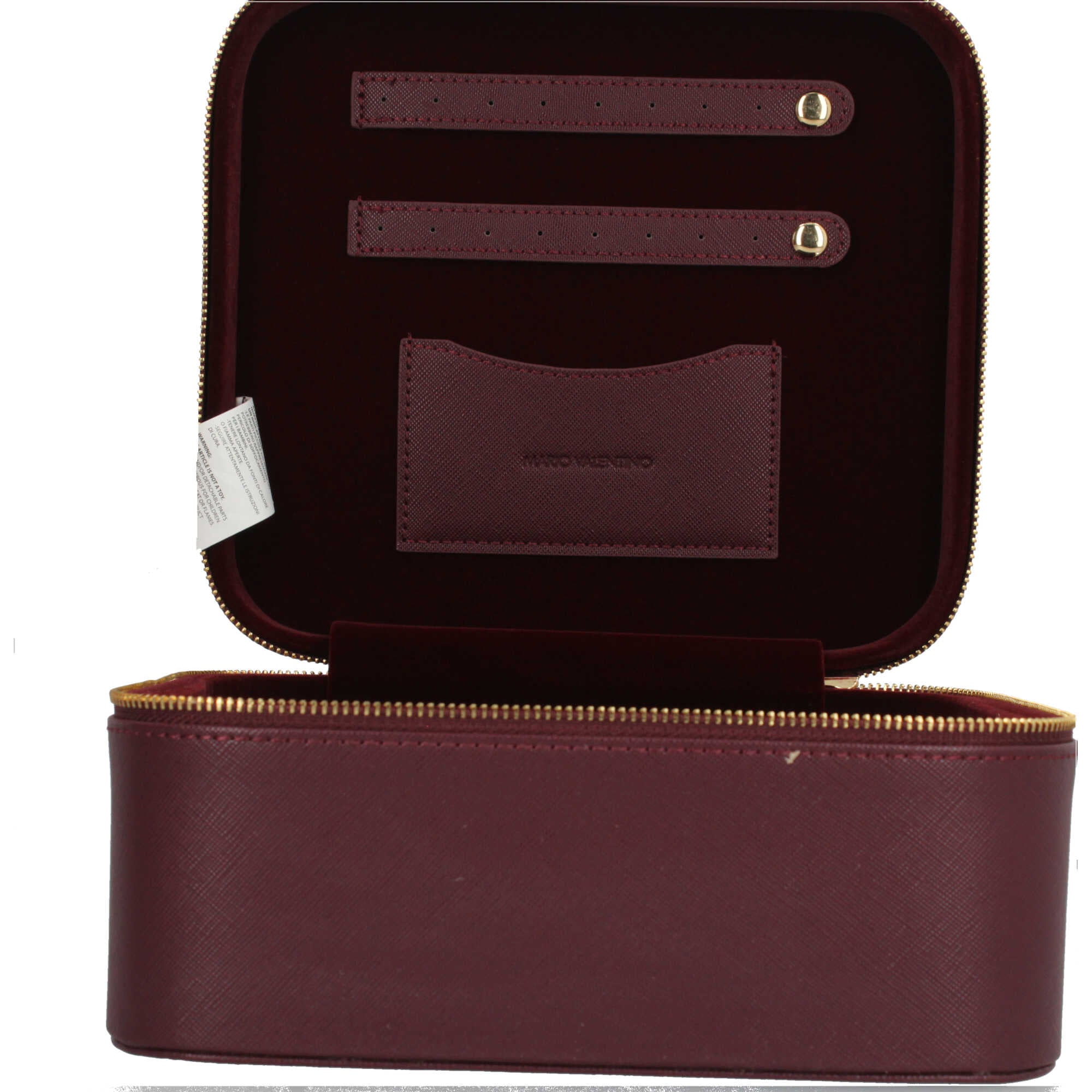 Valentino portagioie rigido in ecopelle con interno vellutato