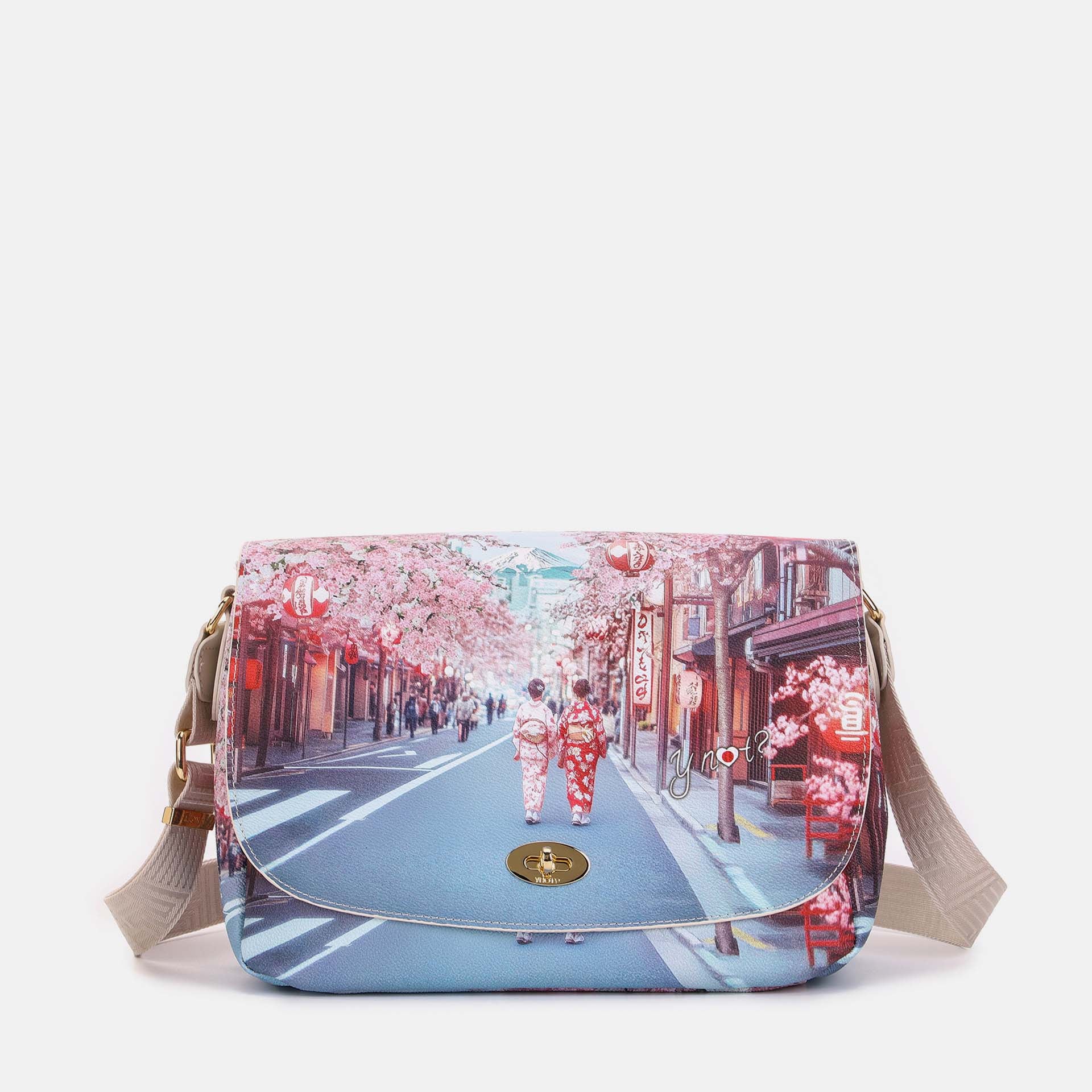 Y-Not Borsa Flap Grande YesBag Tokyo Sakura TU | Giò Fashion