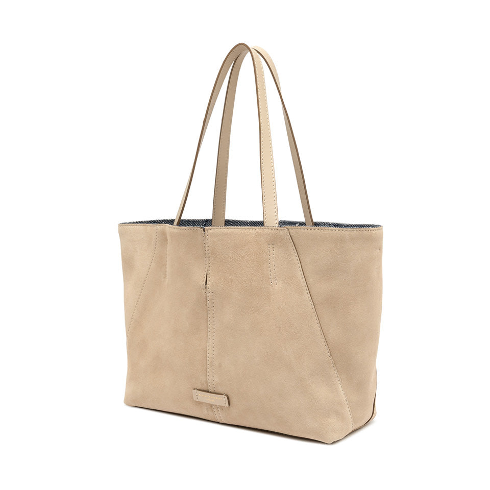 Gianni Chiarini borsa shopper a spalla grande capiente elegante minimal Nude TU | Giò Fashion