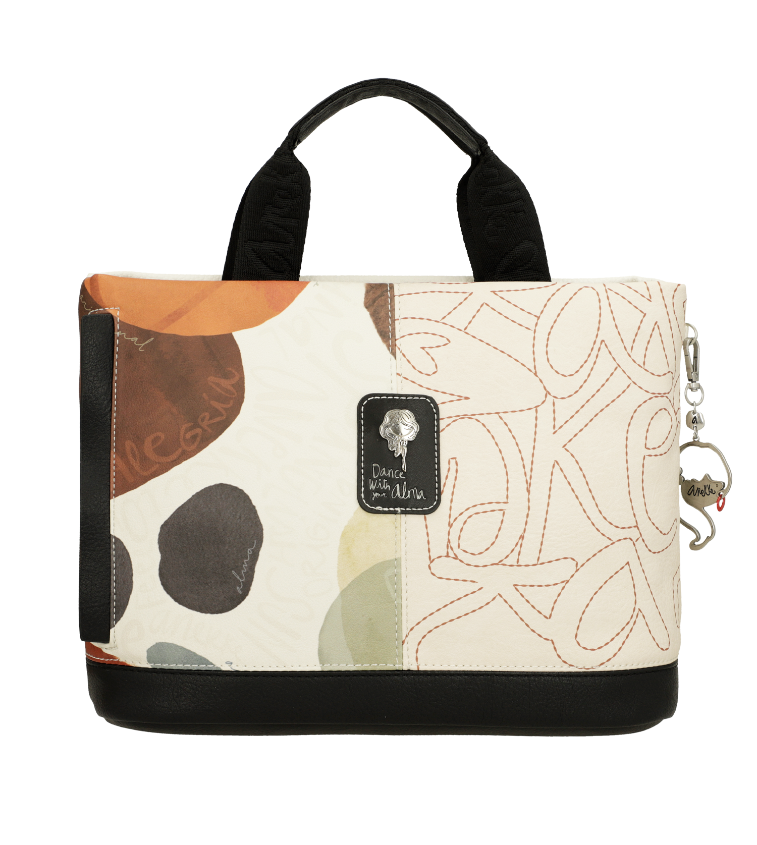 Borsa Anekke a mano con trafori e tracolla regolabile Bianco TU | Giò Fashion