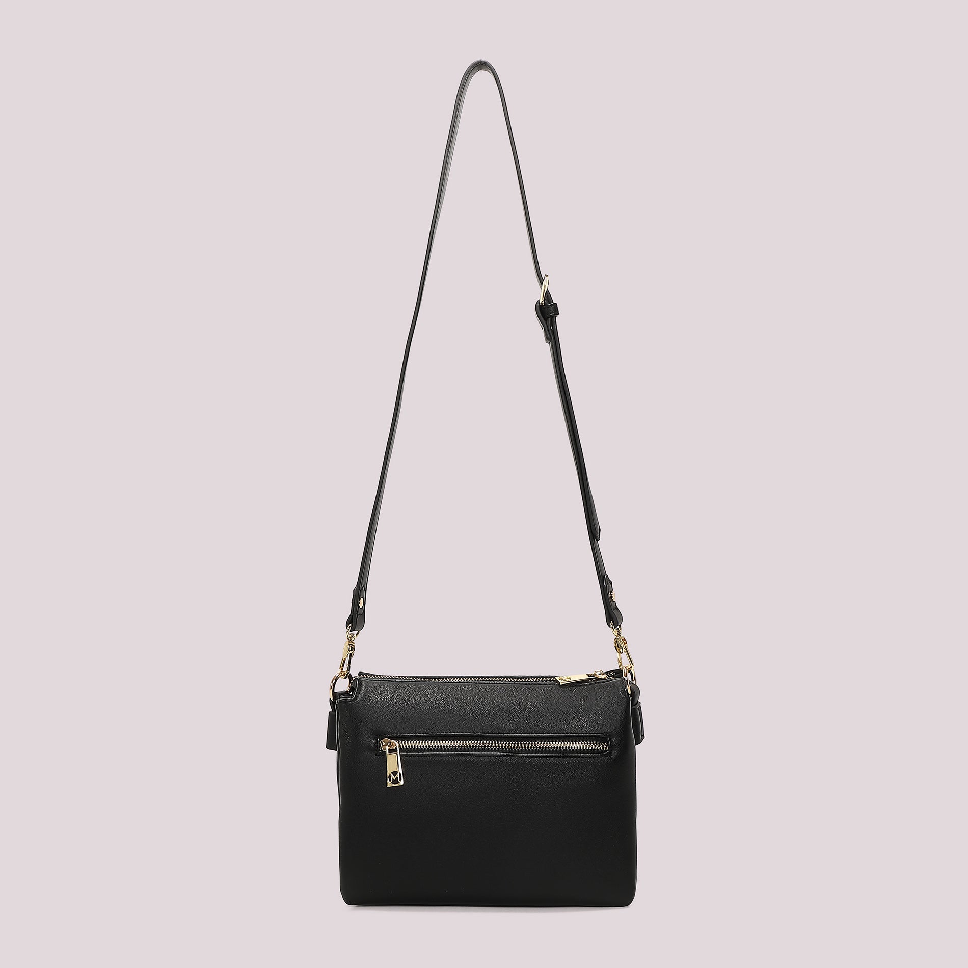 Borsa tracolla donna Mimi Mua con motivo trapuntato e design essenziale Nero TU | Giò Fashion