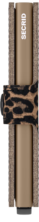 Portafoglio Secrid Miniwallet in pelle con protezione RFID e fantasia animalier BEIGE TU | Giò Fashion