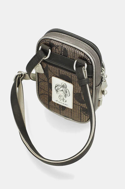Borsa a tracolla compatta Anekke porta smartphone Grigio TU | Giò Fashion