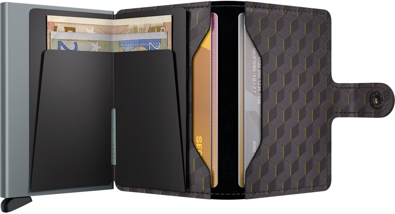 Portafoglio Secrid Slimwallet Optical in pelle con protezione RFID Grigio TU | Giò Fashion