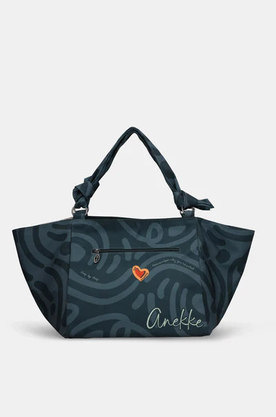Borsa Shopping Anekke Donna Ampia con Doppi Manici Stile Moderno Blu TU | Giò Fashion