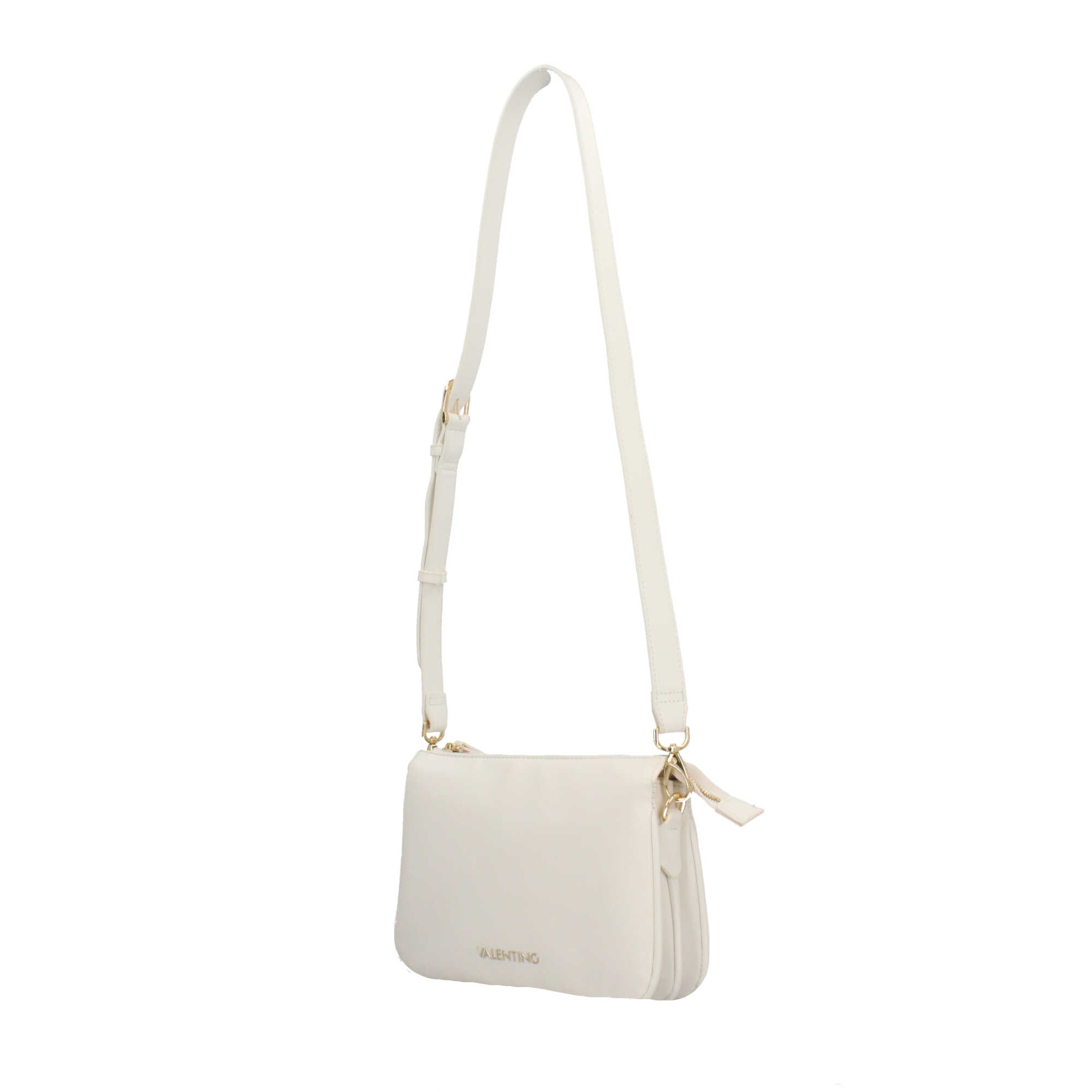 Valentino pochette elegante con tracolla rimovibile e logo frontale Bianco TU | Giò Fashion