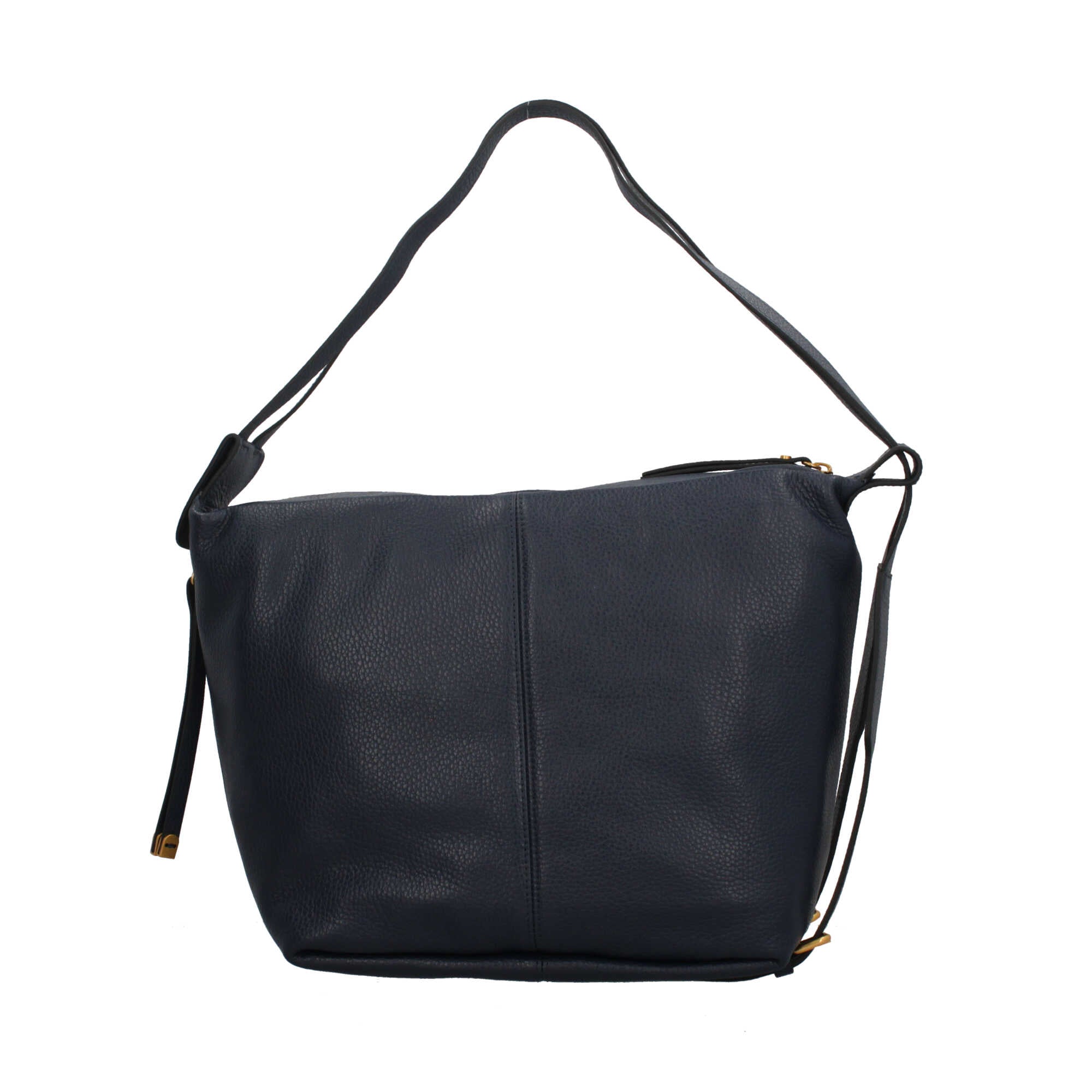 Gianni Chiarini Guia zaino in pelle martellata con doppia zip e tracolle regolabili Blu TU | Giò Fashion