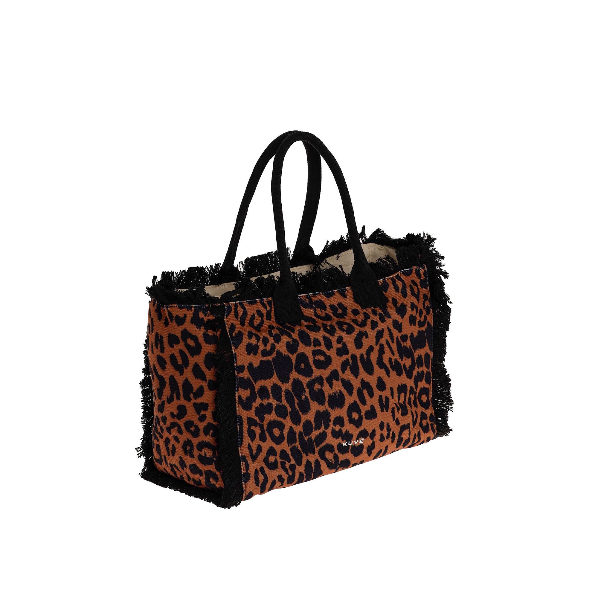 Borsa mare Kuve' Nautilius Leopard in ecopelle