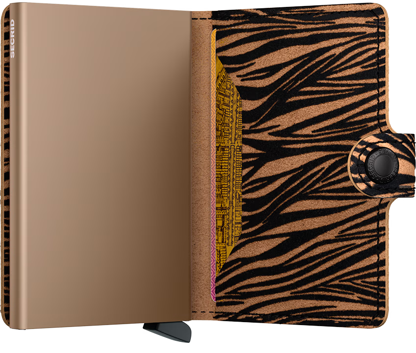 Secrid Miniwallet portafoglio compatto con protezione RFID e meccanismo a scatto Beige TU | Giò Fashion