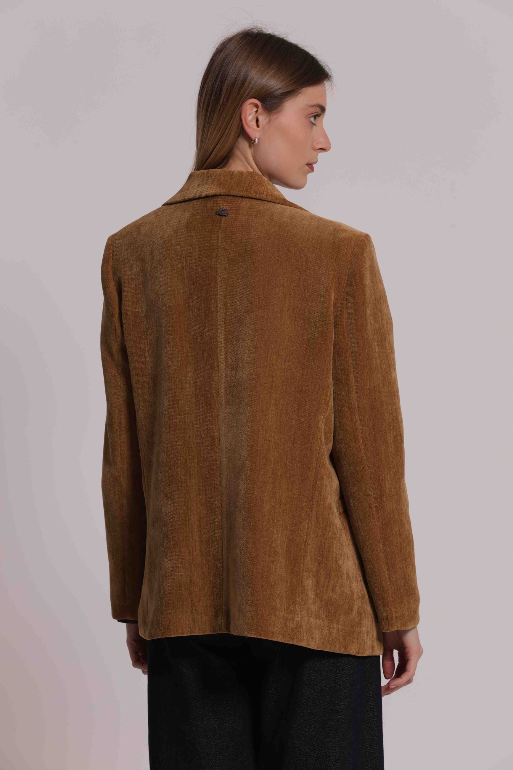 Blazer Donna Doppiopetto in Velluto a Coste Mimi Mua