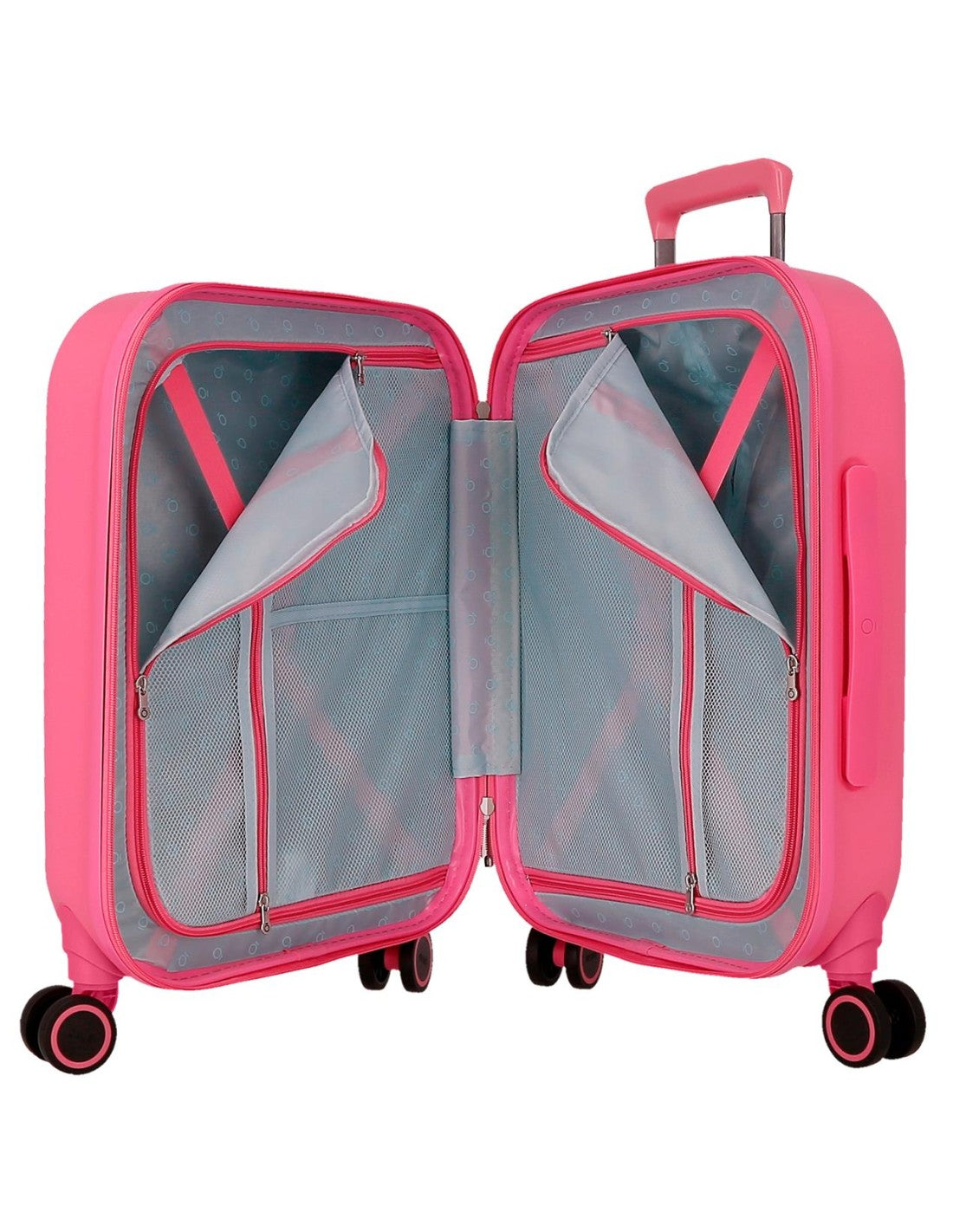 Disney Stitch Trolley Cabina 55 cm Valigia Rigida in ABS 4 Ruote 44 Litri