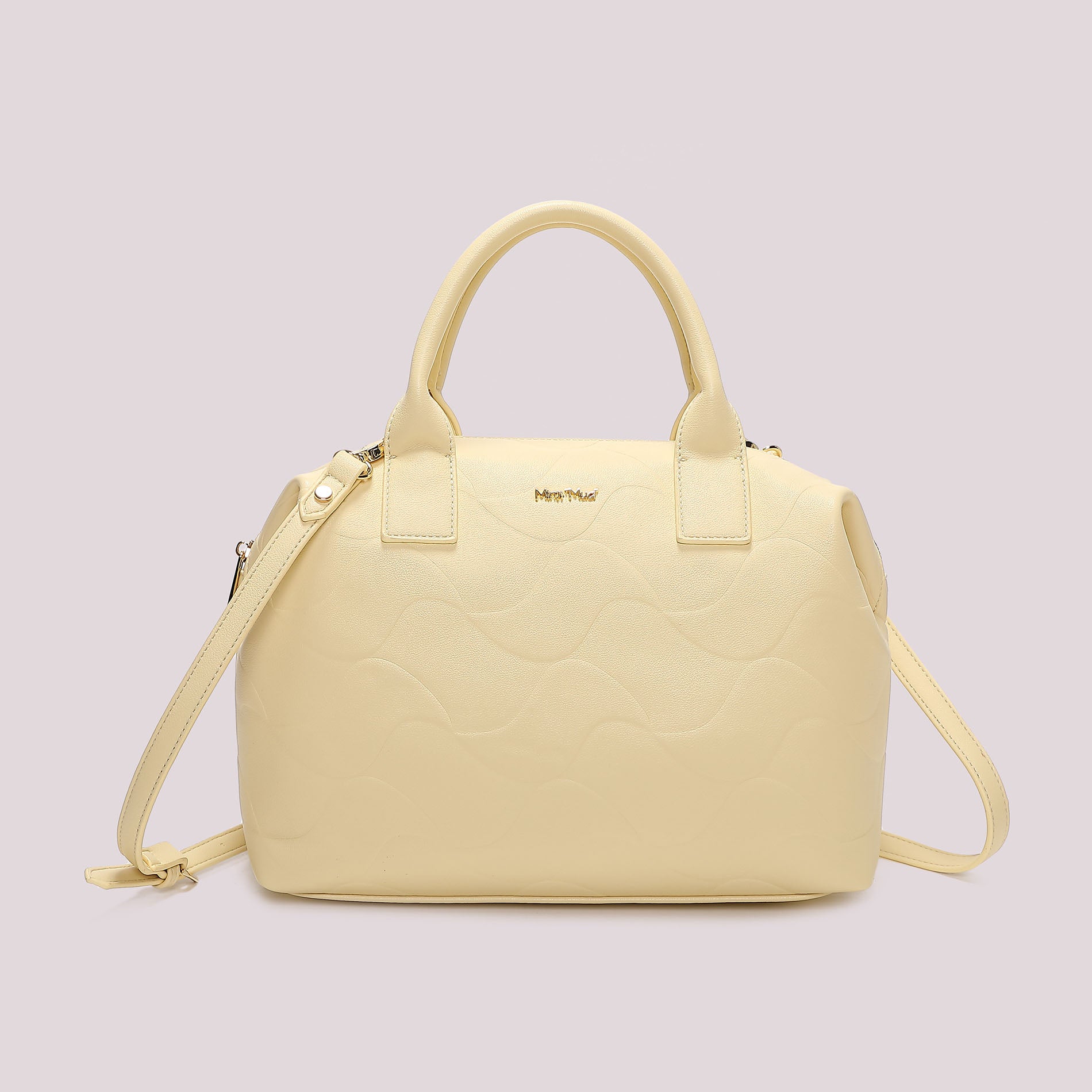 Borsa a mano donna Mimi Mua con tracolla e motivo trapuntato stile elegante GIALLO CHIARO TU | Giò Fashion