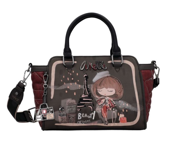 Borsa Anekke con manici e tracolla regolabile Grigio TU | Giò Fashion