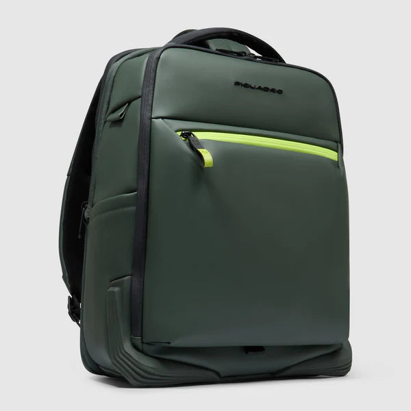 Zaino Piquadro tecnico porta PC e tablet con tasca frontale Verde TU | Giò Fashion