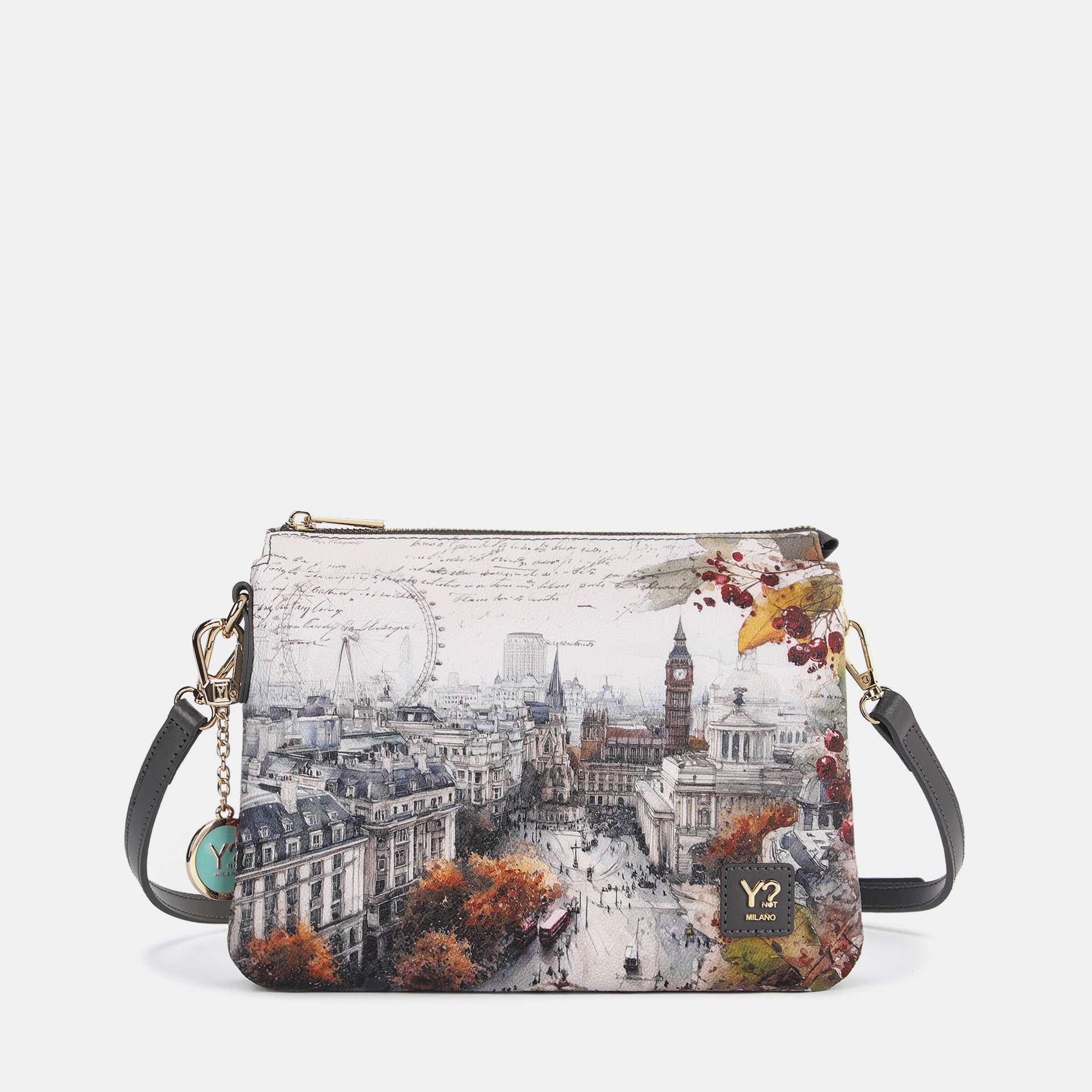 Ynot? Yes Bag Borsa a Tracolla Donna con Due Scomparti