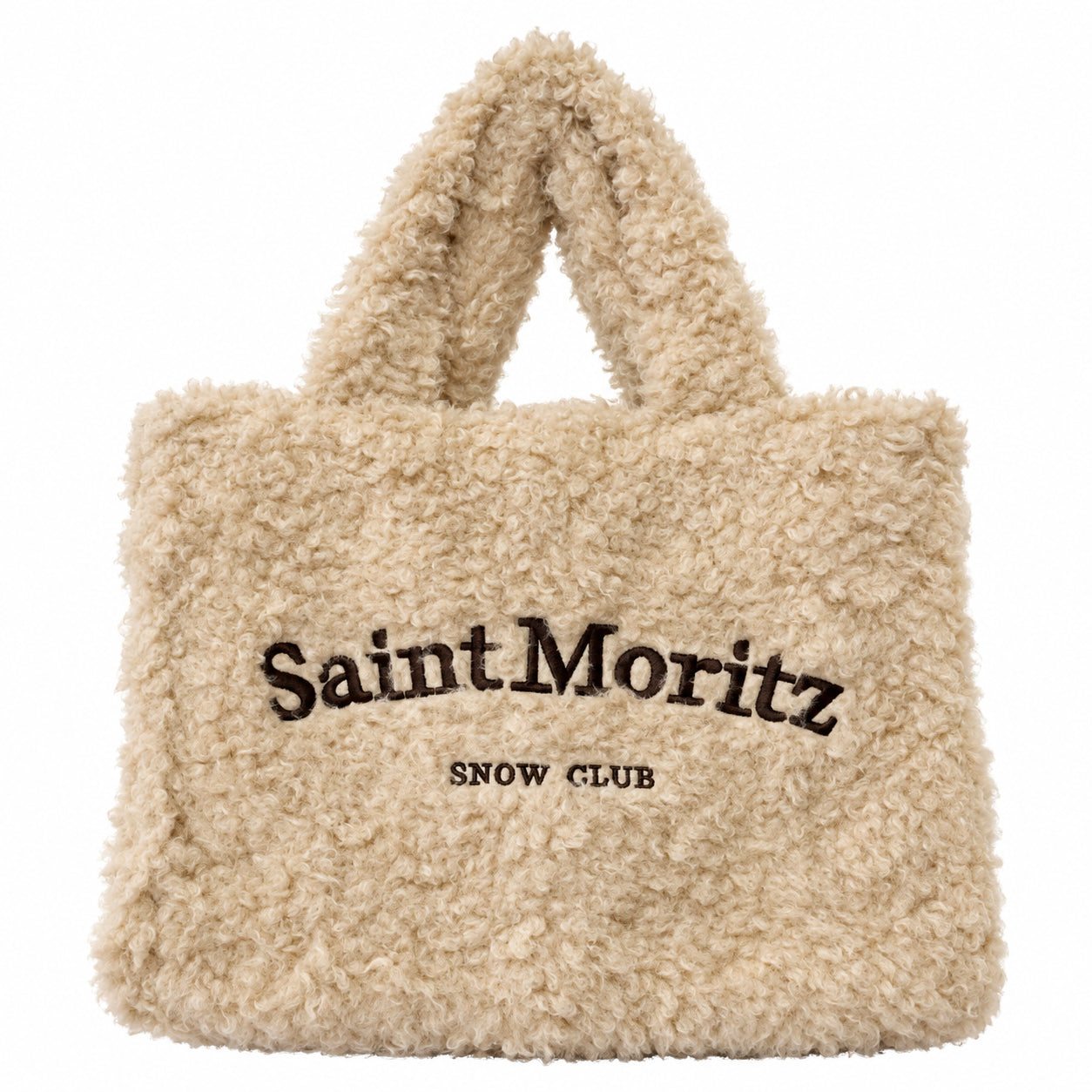 Borsa a Mano Kuvé Saint Moritz Snow Club Effetto Teddy