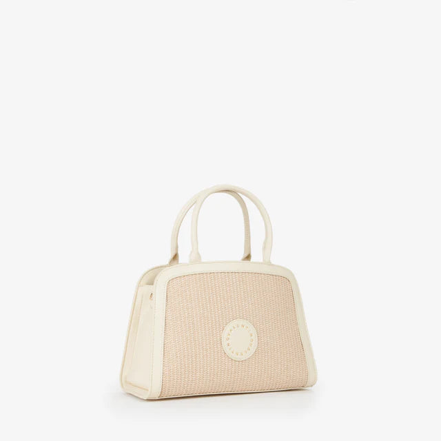 Valentino Borsa a Mano Saylor in Raffia ed Ecopelle