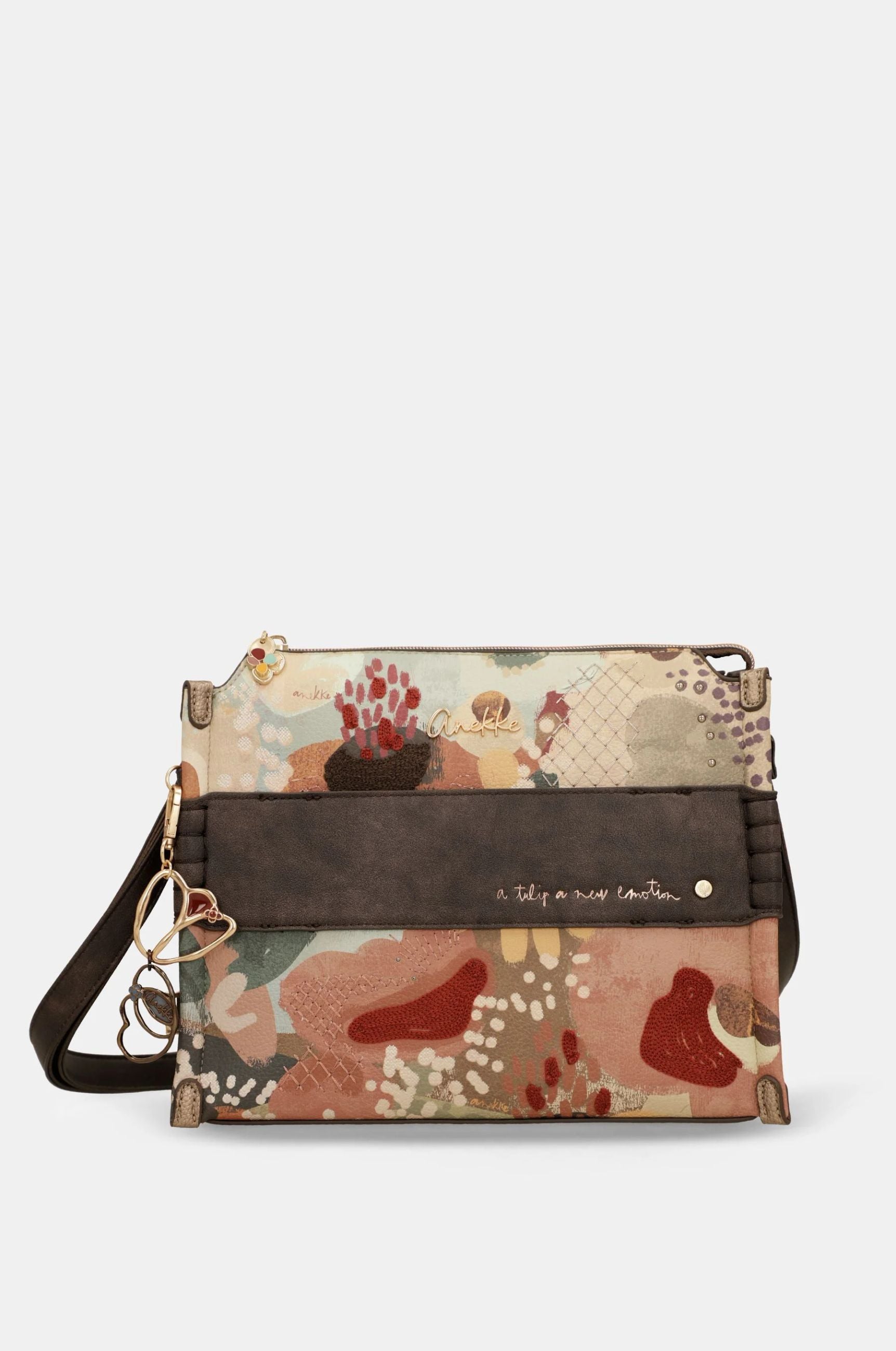 Borsa a Tracolla Donna Anekke Quadrata con Tasche