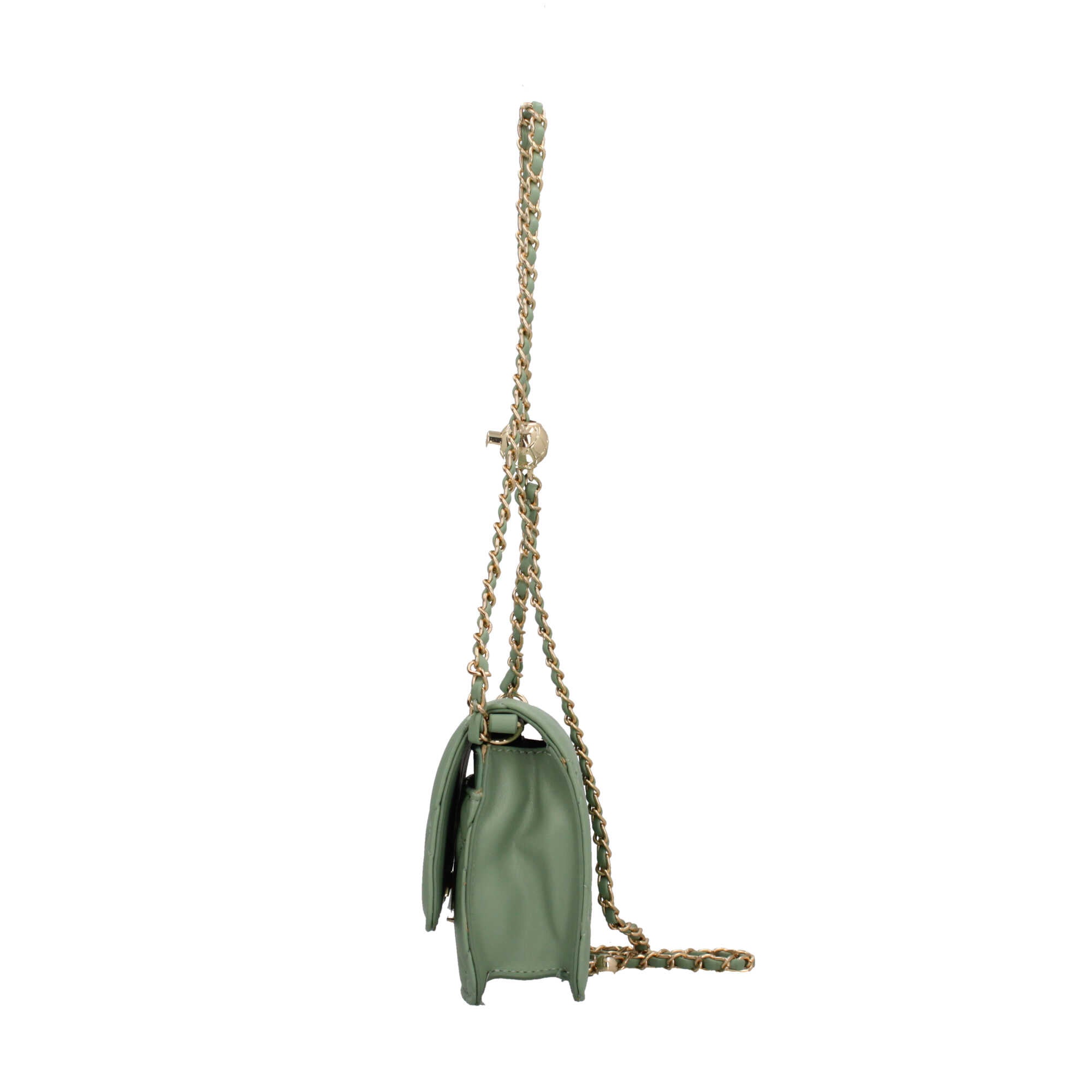 Borsa a tracolla Valentino trapuntata con chiusura a patta Verde TU | Giò Fashion