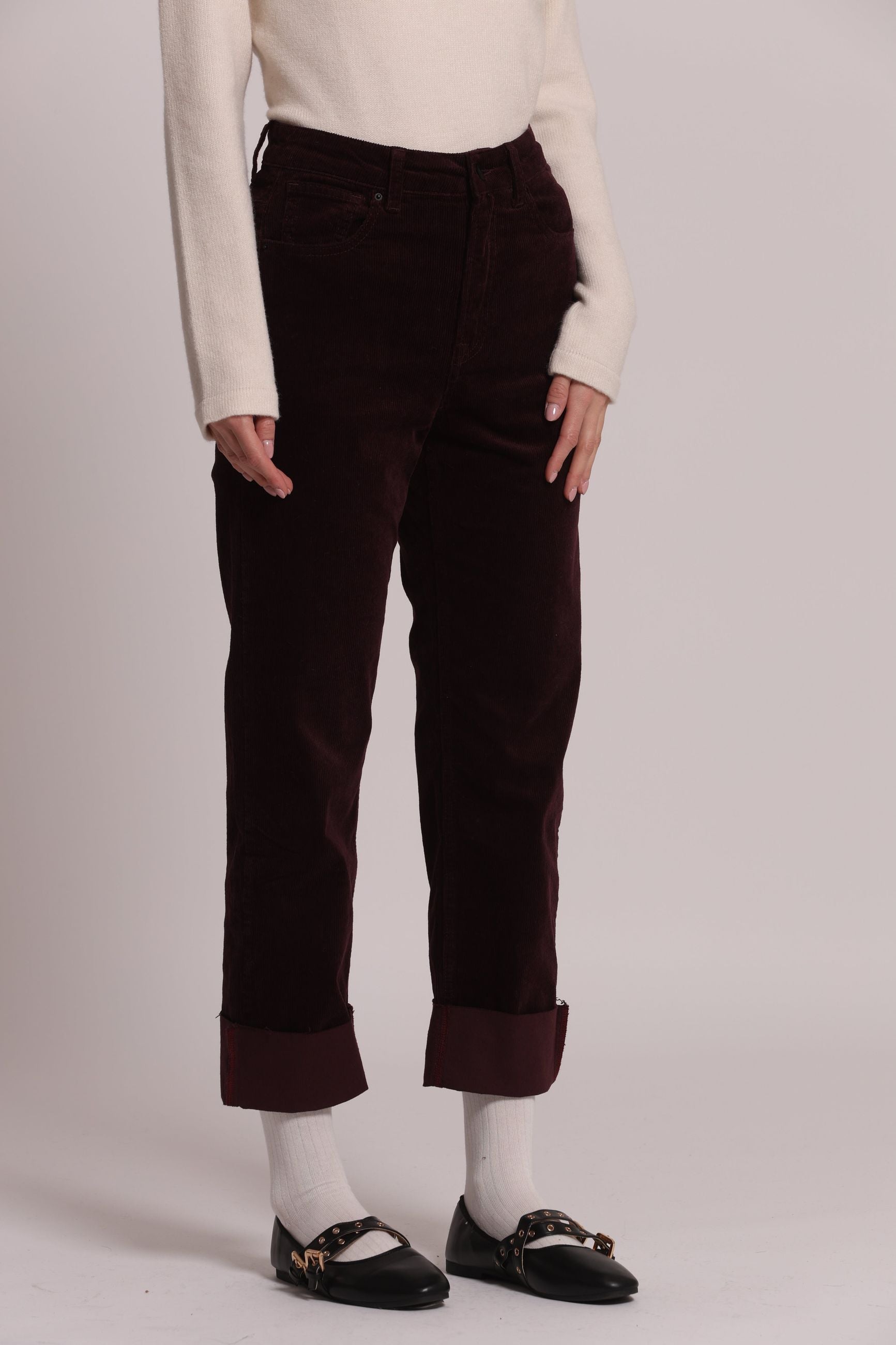 Jeans Cropped Donna Mimi Mua in Velluto