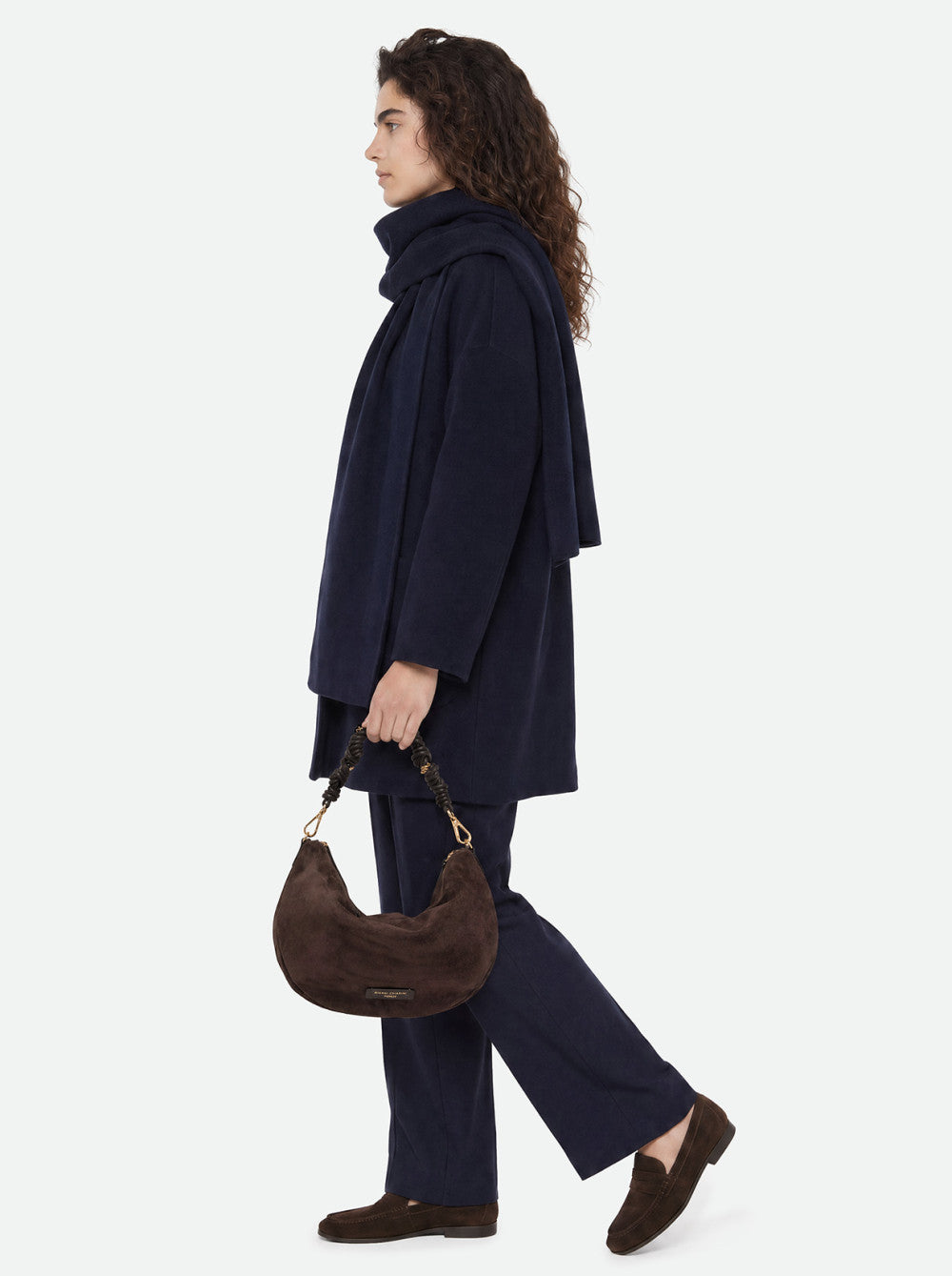 Gianni Chiarini Cleo Borsa Hobo in Pelle Scamosciata