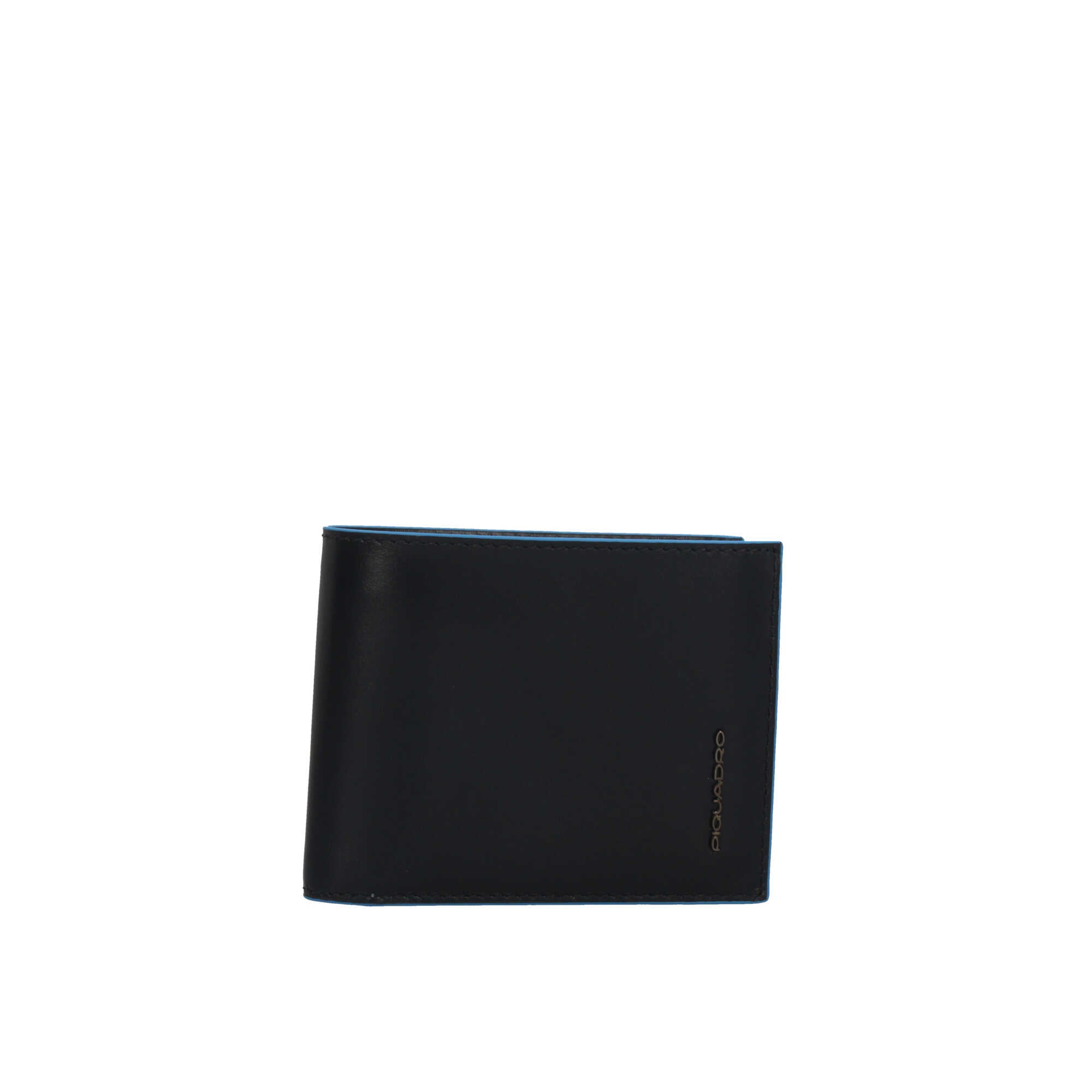 Portafoglio Piquadro in pelle con porta carte e scomparto portamonete Blu TU | Giò Fashion