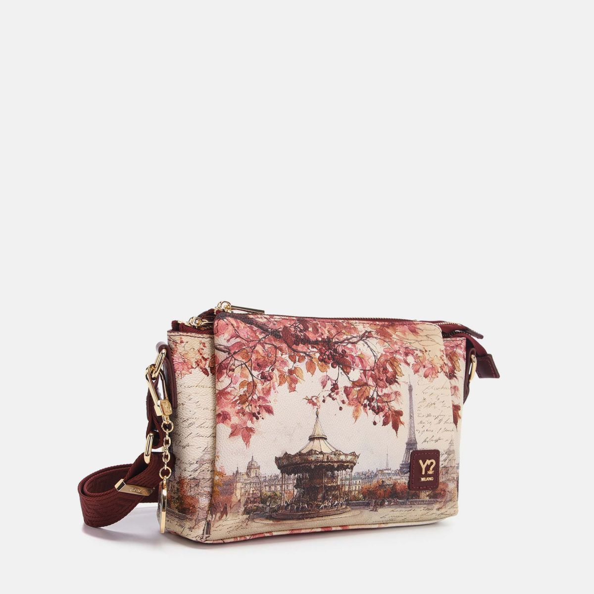 Ynot? Yes Bag Borsa a Spalla Donna con 3 Scomparti