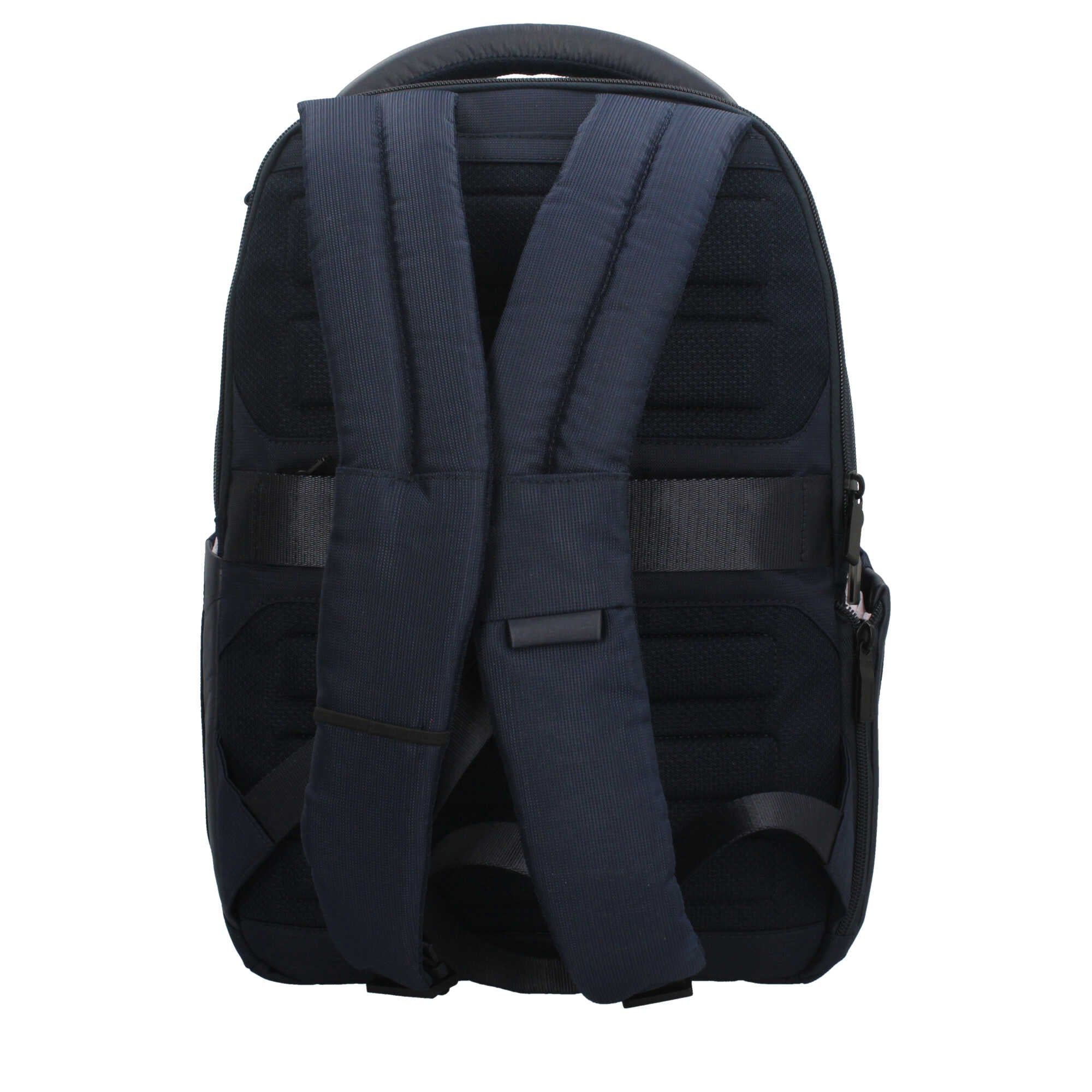 Piquadro zaino per laptop 14" in tessuto riciclato con protezione RFID e tasche smart