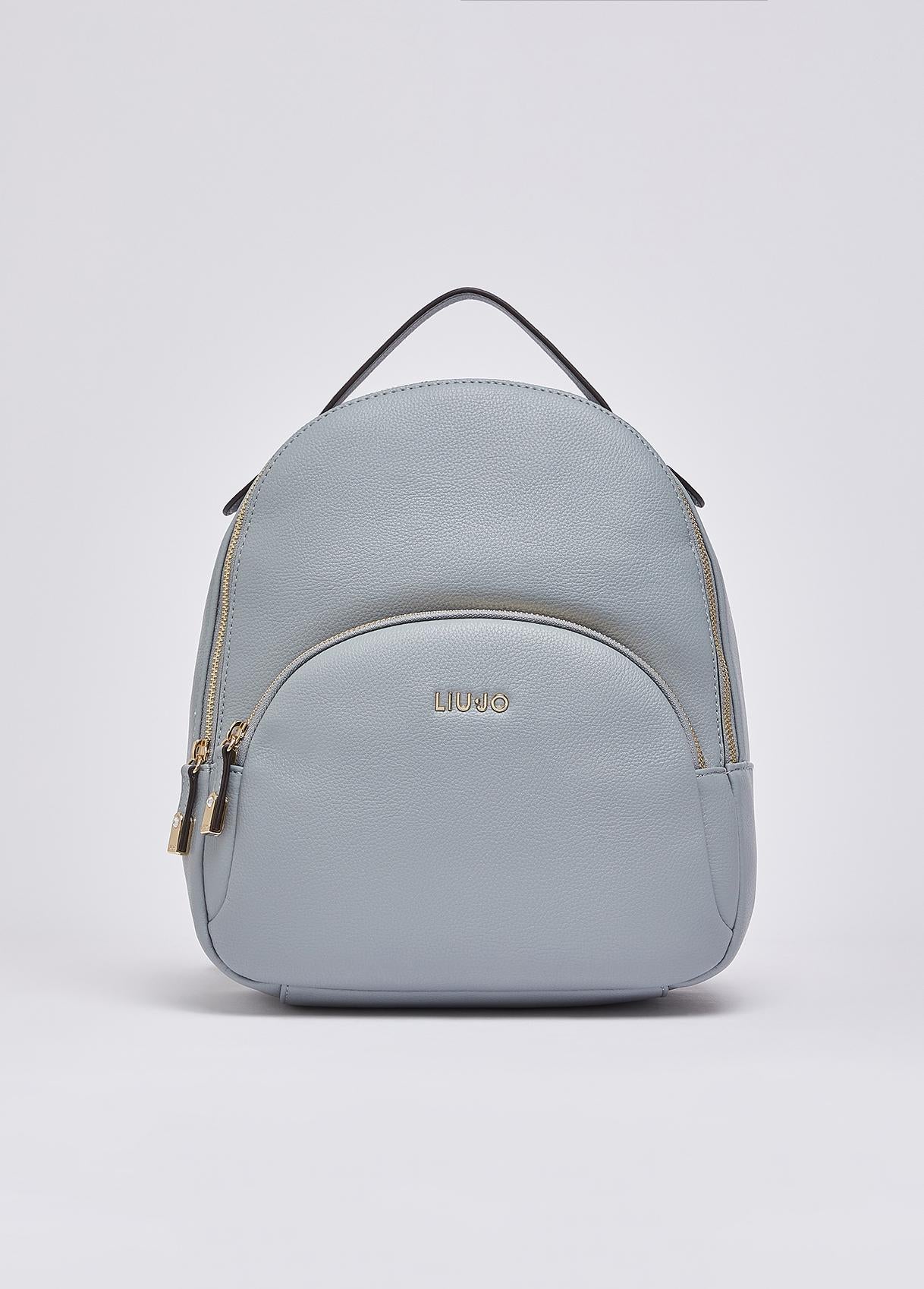 Zaino Liu Jo elegante con tasca frontale e chiusura zip Cloud TU | Giò Fashion
