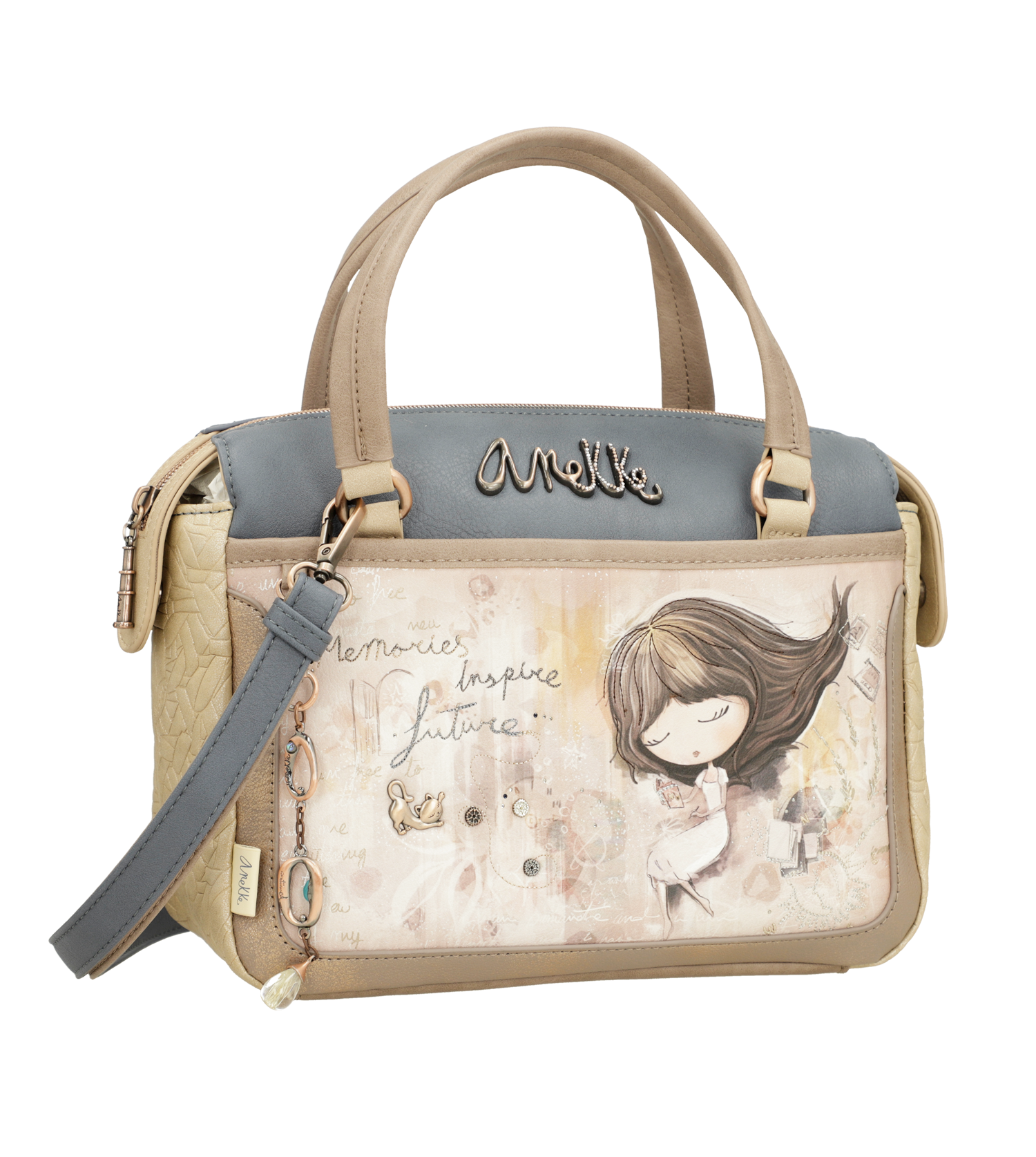 Borsa Anekke elegante e compatta con tracolla regolabile Blu TU | Giò Fashion