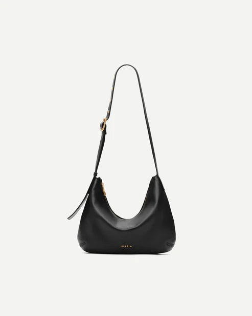 Borsa a spalla Biasia in pelle morbida con tracolla regolabile NERO TU | Giò Fashion