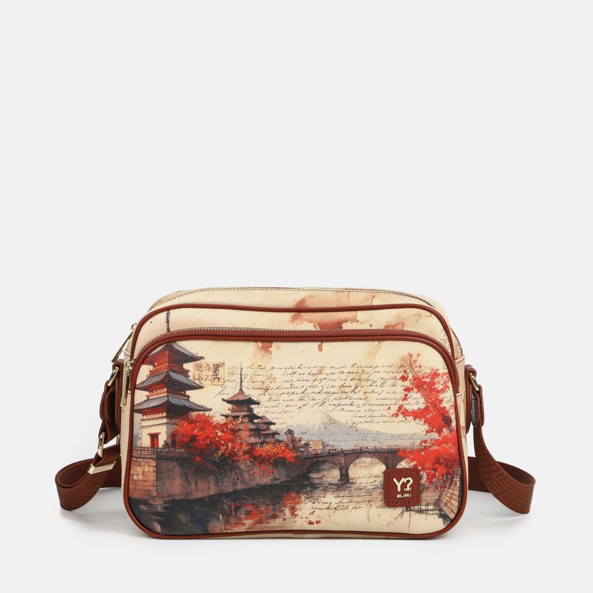 Ynot? Yes Bag Borsa Reporter Donna con Tracolla in Tessuto