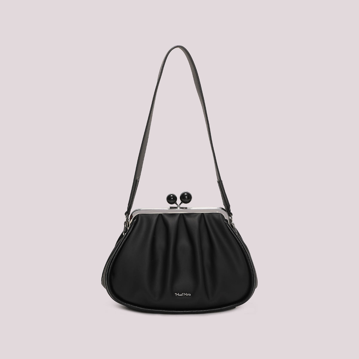 Borsa Clutch Donna Mimi Mua Morbida con Chiusura a Sfere