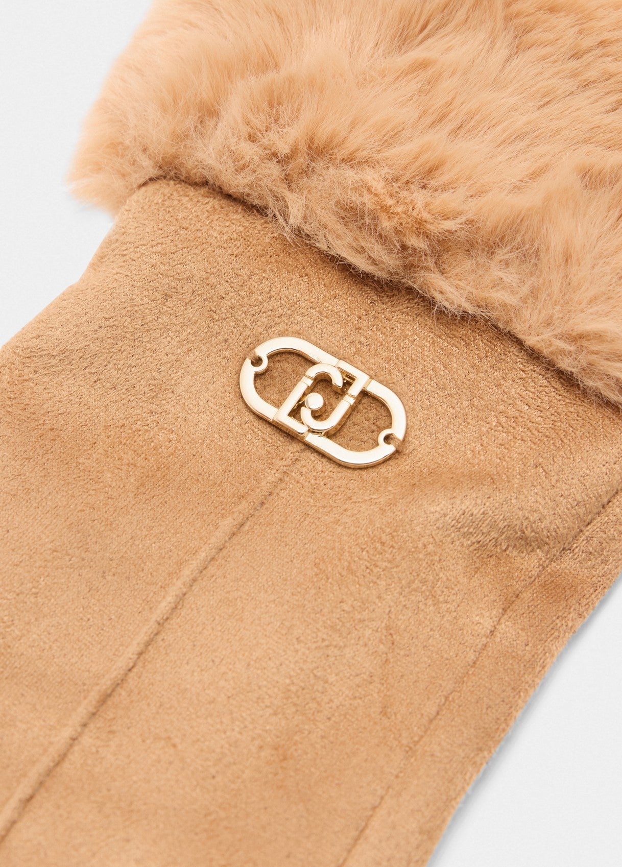 Guanti Liu Jo con polsini in eco-pelliccia