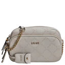 Borsa a tracolla Liu Jo media con motivo rombi Bianco TU | Giò Fashion