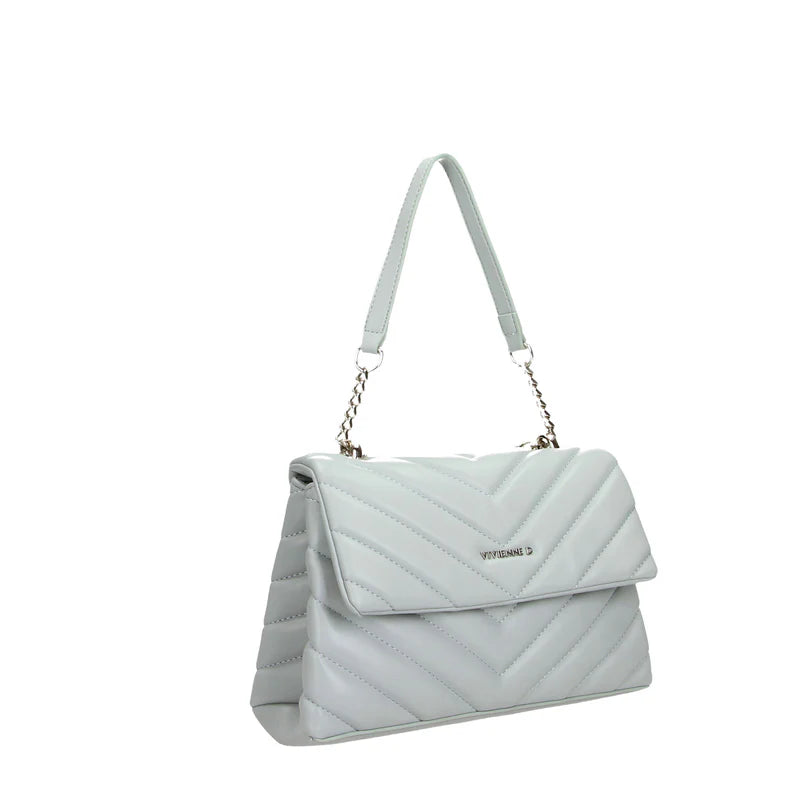 Borsa Vivienne D donna a spalla con catena design elegante moderno Azzurro TU | Giò Fashion