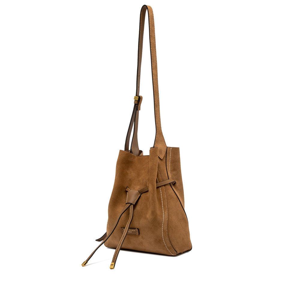 Borsa a Spalla piccola Gianni Chiarini Sienna in camoscio TAN TU | Giò Fashion