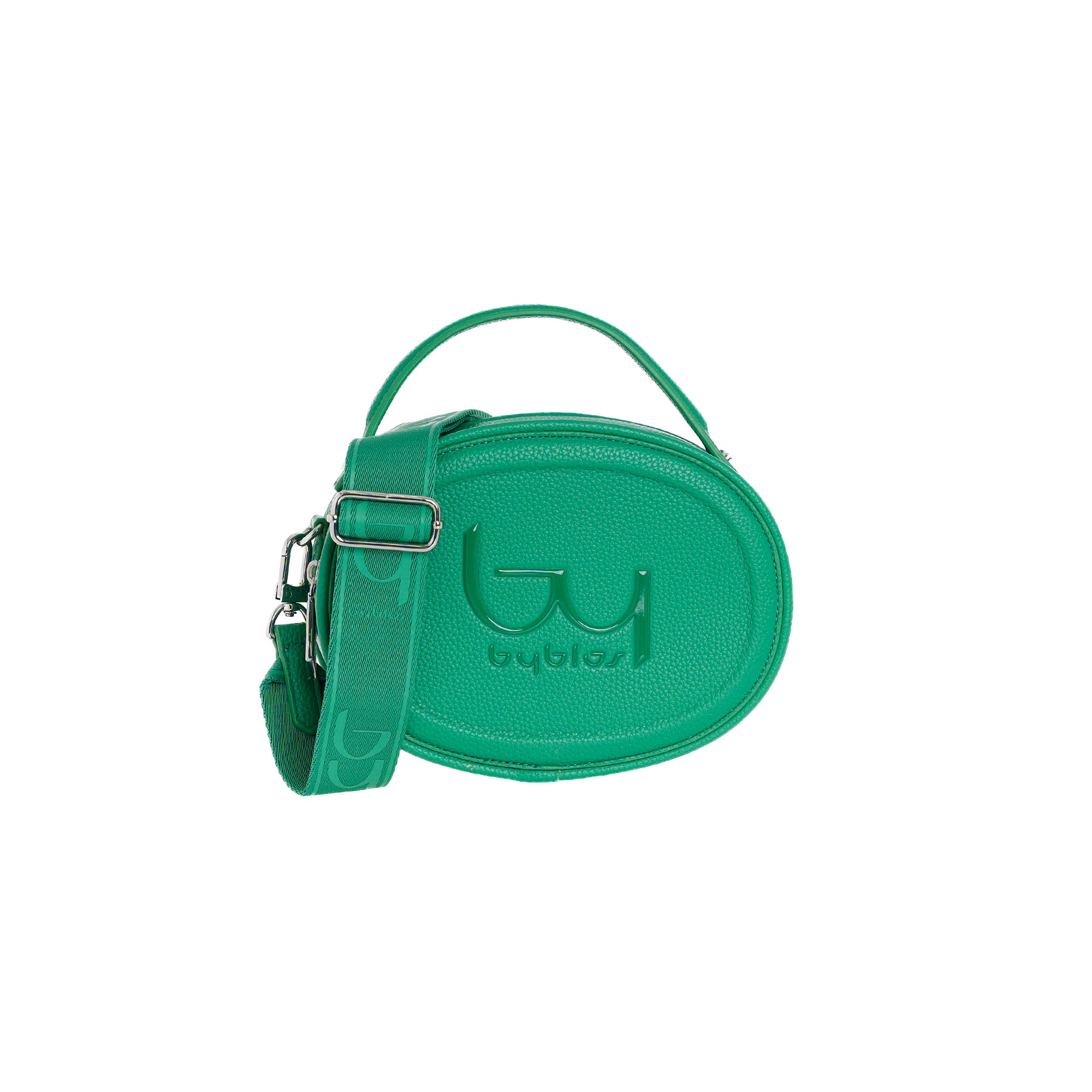 Borsa tracolla Byblos donna rotonda con logo frontale e tracolla regolabile Verde TU | Giò Fashion