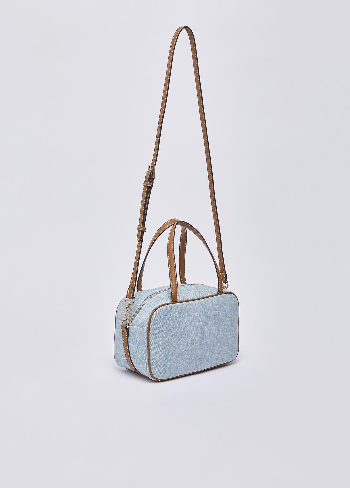 Borsa a Mano Liu Jo con Logo Frontale e Tracolla Rimovibile Denim TU | Giò Fashion