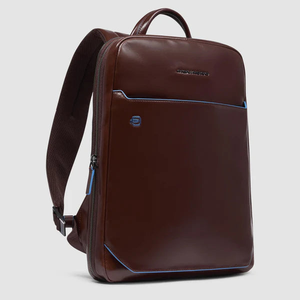 Zaino porta PC 14 Piquadro in pelle con sistema espandibile e tasca power bank MOGANO TU | Giò Fashion