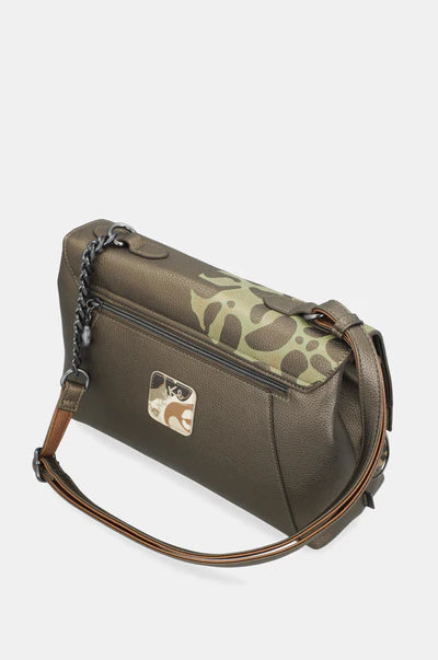 Borsa a Tracolla Anekke Donna con Patta e Chiusura Sicura Marrone TU | Giò Fashion