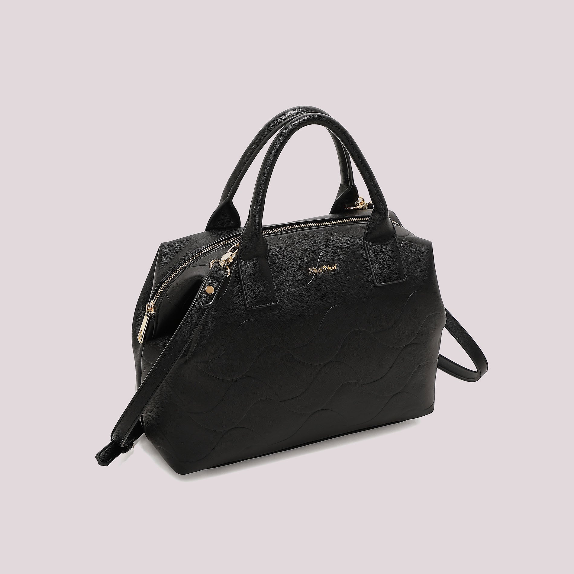 Borsa a mano donna Mimi Mua con tracolla e motivo trapuntato stile elegante Nero TU | Giò Fashion